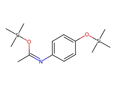 Acetamide, N-(trimethylsilyl)-N-[4-[(trimethylsilyl)oxy]phenyl]- structure