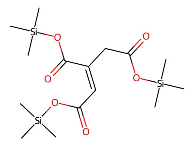 Aconitic acid, TMS structure