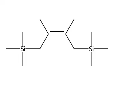 Silane, (2,3-dimethyl-2-butene-1,4-diyl)bis(trimethyl-, Z- structure