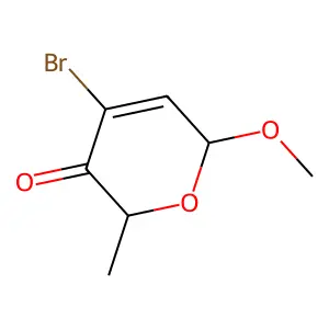 4-bromo-2-methoxy-6-methyl-2H-pyran-5-one structure