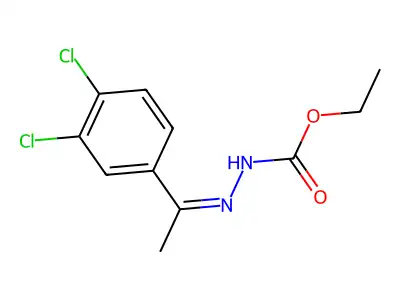 ethyl N-[1-(3,4-dichlorophenyl)ethylideneamino]carbamate structure