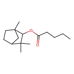 1,3,3-Trimethylbicyclo[2.2.1]hept-2-yl pentanoate structure