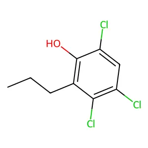 3,4,6-Trichloro-2-propylphenol structure