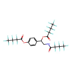 Octopamine, tris-(N,O,O-HFB)- structure