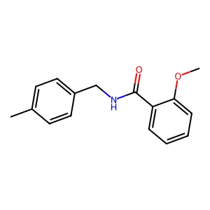 2-methoxy-N-(4-methylbenzyl)benzamide structure