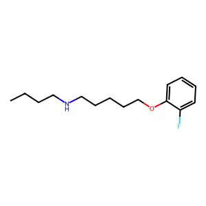 N-butyl-5-(2-fluorophenoxy)pentan-1-amine structure