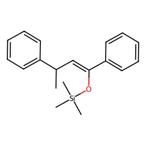 ([(1Z)-1,3-Diphenyl-1-butenyl]oxy)(trimethyl)silane structure