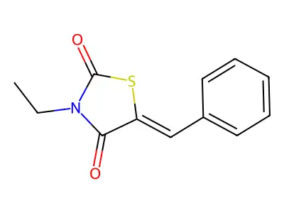5-Benzylidene-3-ethyl-1,3-thiazolidine-2,4-dione structure