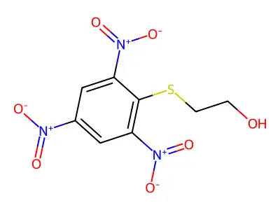 2-((2,4,6-Trinitrophenyl)thio)ethanol structure