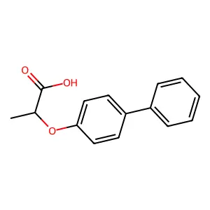 2-(4-联苯氧基)丙酸 structure