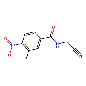 N-(cyanomethyl)-3-methyl-4-nitrobenzamide structure
