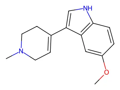 5-Methoxy-3-(1-methyl-1,2,3,6-tetrahydropyridin-4-yl)-1H-indole structure