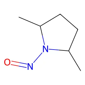 2,5-Dimethyl-1-nitrosopyrrolidine structure