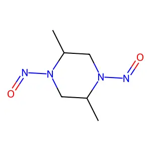 2,5-Dimethyldinitrosopiperazine structure
