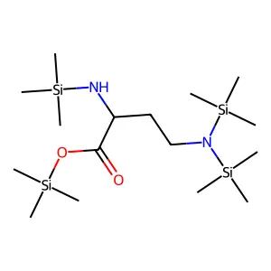 Trimethylsilyl 4-[bis(trimethylsilyl)amino]-2-(trimethylsilylamino)butanoate structure