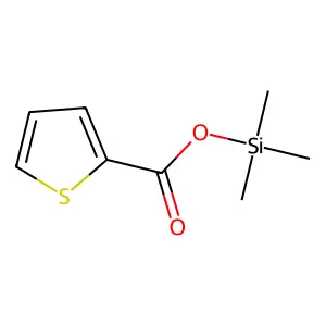2-Thiophenecarboxylic acid, trimethylsilyl ester structure