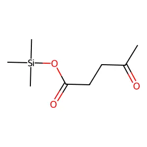 Pentanoic acid, 4-oxo-, trimethylsilyl ester structure