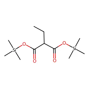 Ethylmalonic acid, bis(trimethylsilyl) ester structure