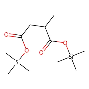 Butanedioic acid, methyl-, bis(trimethylsilyl) ester structure