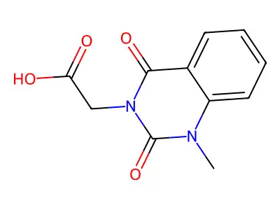 (1-Methyl-2,4-dioxo-1,4-dihydro-2H-quinazolin-3-yl)-acetic acid structure