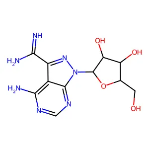 1H-Pyrazolo[3, 4-amino-1-.beta.-D-ribofuranosyl- structure