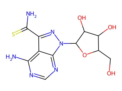 1H-Pyrazolo[3, 4-amino-1-.beta.-D-ribofuranosyl- structure