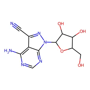 4-Amino-1-pentofuranosyl-1h-pyrazolo[3,4-d]pyrimidine-3-carbonitrile structure