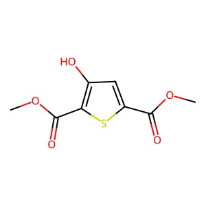 2,5-Dimethyl 3-hydroxythiophene-2,5-dicarboxylate structure