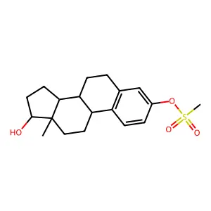 17-Hydroxyestra-1,3,5(10)-trien-3-yl methanesulfonate structure