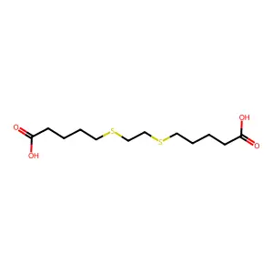 Pentanoicacid, 5,5'-[1,2-ethanediylbis(thio)]bis-(9CI) structure