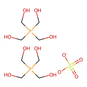 四(羟甲基)硫酸鏻 structure