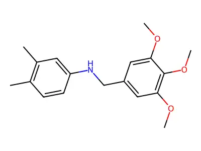 3,4-dimethyl-N-(3,4,5-trimethoxybenzyl)aniline structure