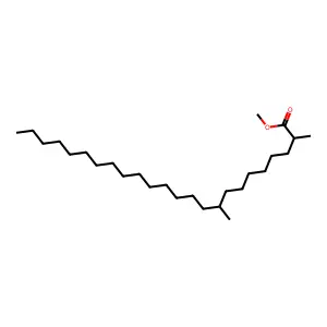 Tetracosanoic acid, 2,9-dimethyl-, methyl ester, [S-(R*,S*)]- structure