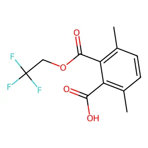 3,6-Dimethyl-2-(2,2,2-trifluoroethoxycarbonyl)benzoic acid structure