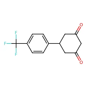 5-[4-(Trifluoromethyl)phenyl]-1,3-cyclohexanedione structure