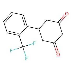5-[2-(Trifluoromethyl)phenyl]-1,3-cyclohexanedione structure