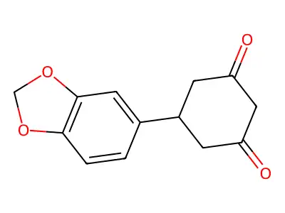 5-(1,3-Benzodioxol-5-yl)cyclohexane-1,3-dione structure