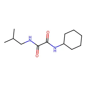 N'-cyclohexyl-N-(2-methylpropyl)oxamide structure