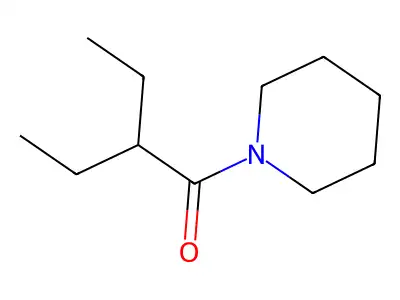 1-Piperidino-2-ethyl-1-butanone structure