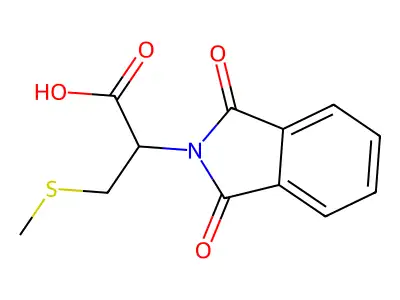 2-(1,3-dioxo-1,3-dihydro-2H-isoindol-2-yl)-3-(methylthio)propanoic acid structure