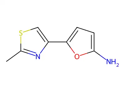 2-Methyl-4-(5-amino-2-furyl)thiazole structure