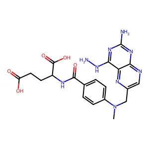 2-[[4-[(2-amino-4-hydrazinylpteridin-6-yl)methyl-methylamino]benzoyl]amino]pentanedioic acid structure