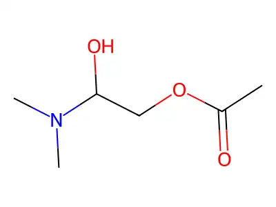 2-Acetoxy-1-dimethylaminoethanol structure