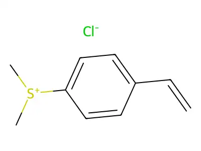 (4-Ethenylphenyl)(dimethyl)sulfanium chloride structure