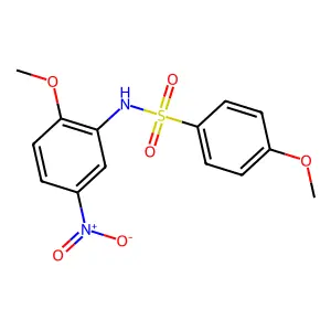 4-甲氧基-N-(2-甲氧基-5-硝基苯基)苯磺酰胺 structure
