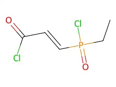 3-(Chloroethylphosphinyl)-2-propenoyl chloride structure