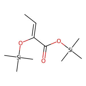 2-Trimethylsiloxy-2-butenoic acid trimethylsilyl ester structure