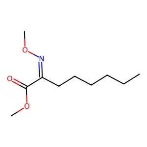 2-(Methoxyimino)octanoic acid methyl ester structure