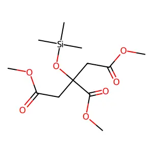 Trimethyl 2-trimethylsilyloxypropane-1,2,3-tricarboxylate structure