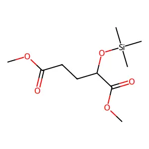 Pentanedioic acid, 2-[(trimethylsilyl)oxy]-, dimethyl ester structure